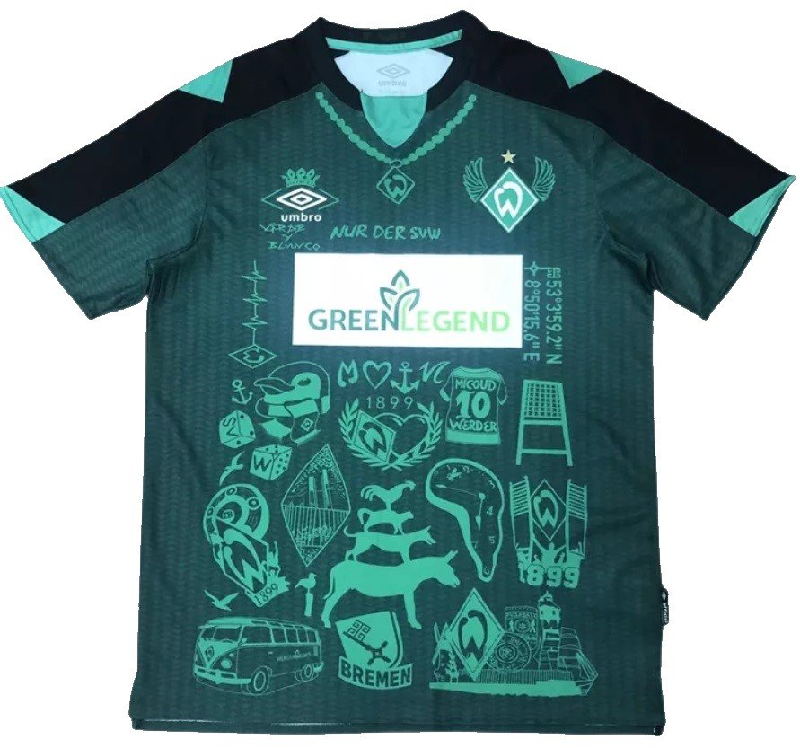 Camisa I Werder Bremen 2021 2022 Umbro oficial Especial